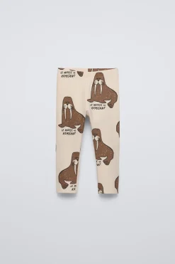 LEGGINGS ESTAMPADAS COM MORSAS-ZARA Fashion