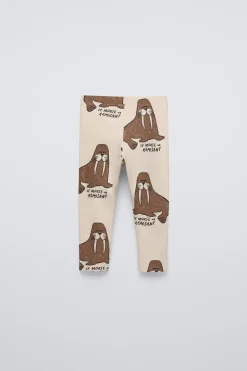 LEGGINGS ESTAMPADAS COM MORSAS-ZARA Fashion