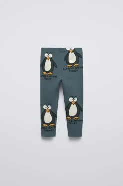 LEGGINGS ESTAMPADAS PINGUINS-ZARA Flash Sale