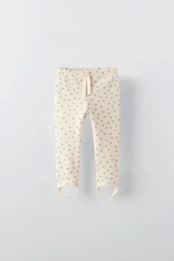 LEGGINGS FUSEAU COM FLORES-ZARA Online