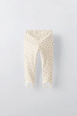LEGGINGS FUSEAU COM FLORES-ZARA Online