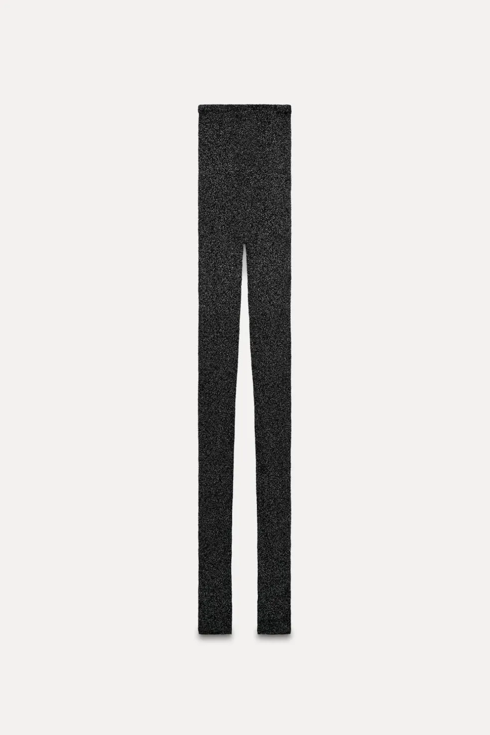 ZARA Calças|Lingerie^LEGGINGS REDE SEM COSTURAS COM FIO METALIZADO Cinzento-antracito