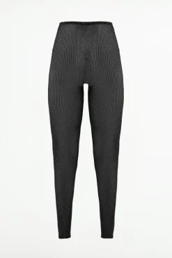 ZARA Calças|Lingerie^LEGGINGS REDE SEM COSTURAS COM FIO METALIZADO Cinzento-antracito