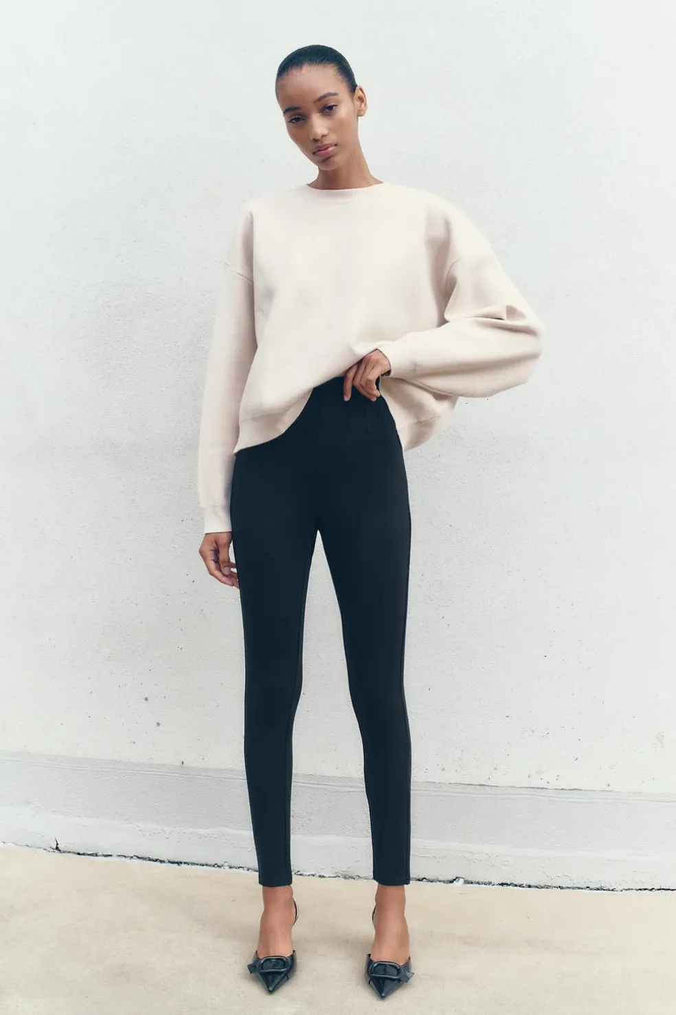 ZARA Winter Layersnew|Calças^LEGGINGS SHAPEWEAR Preto
