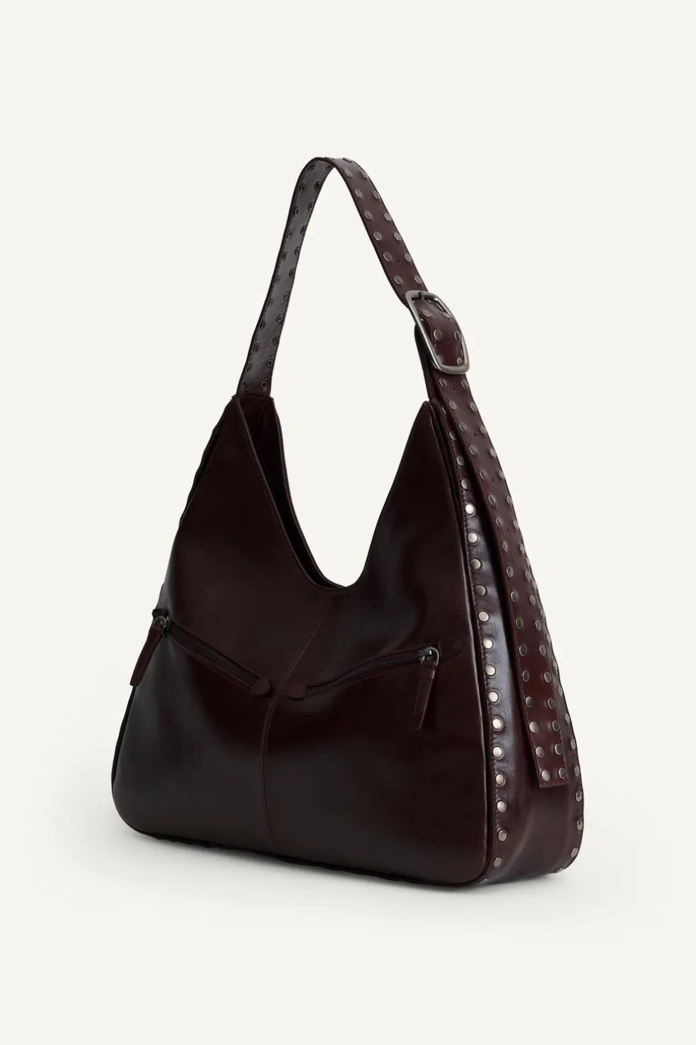 ZARA Malas^LTHR MX SHPPR 13 Vermelho-bordeaux