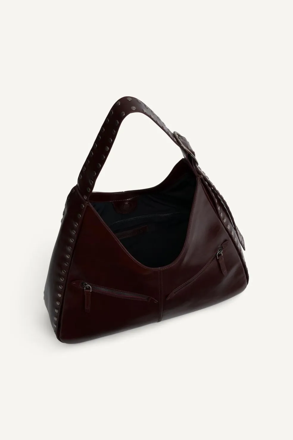 ZARA Malas^LTHR MX SHPPR 13 Vermelho-bordeaux