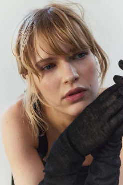 ZARA Acessórios / Bijuteria|Lingerie^LUVAS DE LÃ 100% Preto
