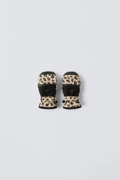 LUVAS-MITENES ANIMAL PRINT ANTIDERRAPANTES SKI COLLECTION-ZARA Cheap