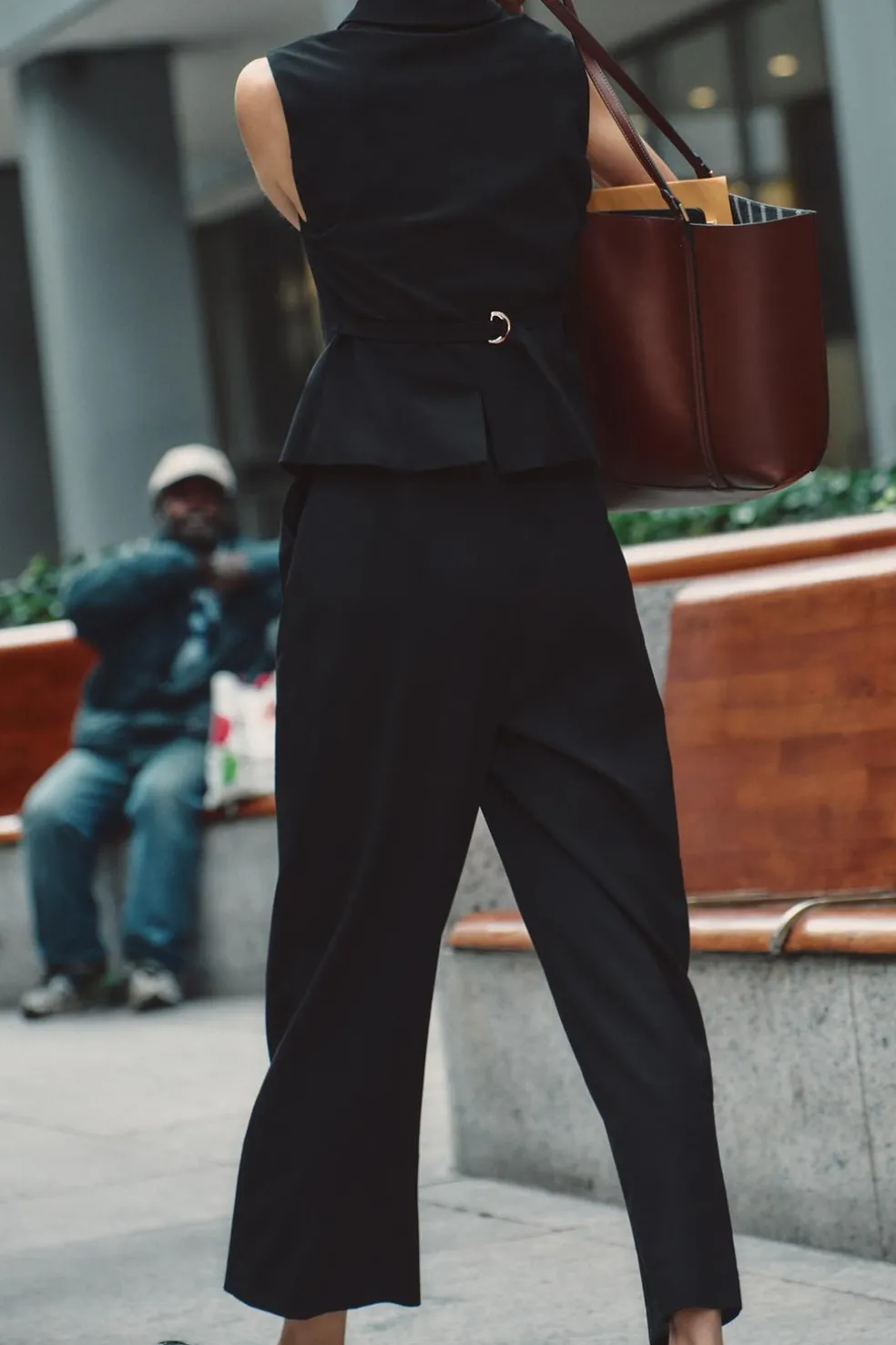 ZARA Vestidos^MACACÃO COMBINADO LARGO Preto