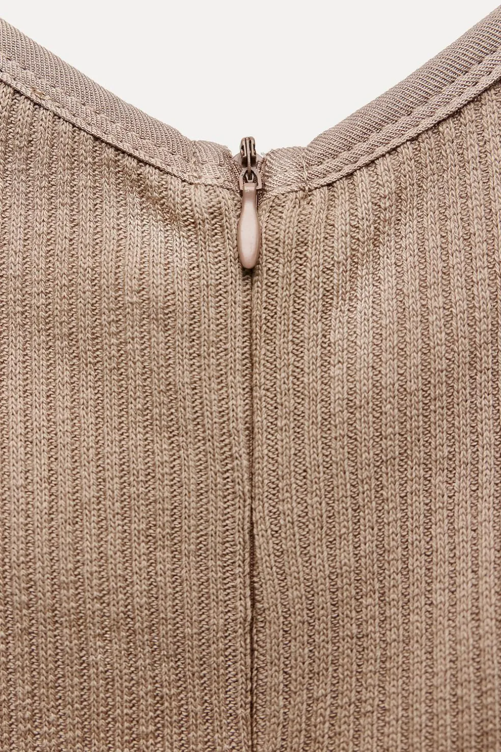ZARA Vestidos^MACACÃO COMBINADO PAREO Castanho / Toupeira