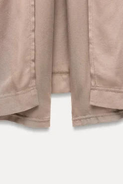 ZARA Vestidos^MACACÃO COMBINADO PAREO Castanho / Toupeira