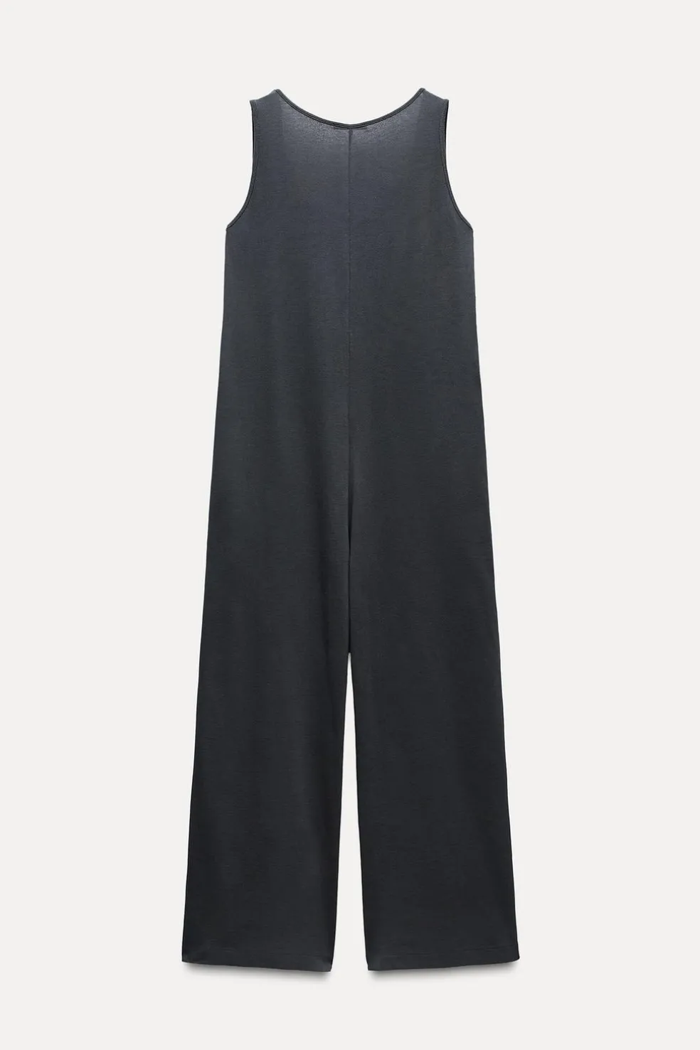 ZARA Vestidos^MACACÃO COMPRIDO DE ALGODÃO Chumbo