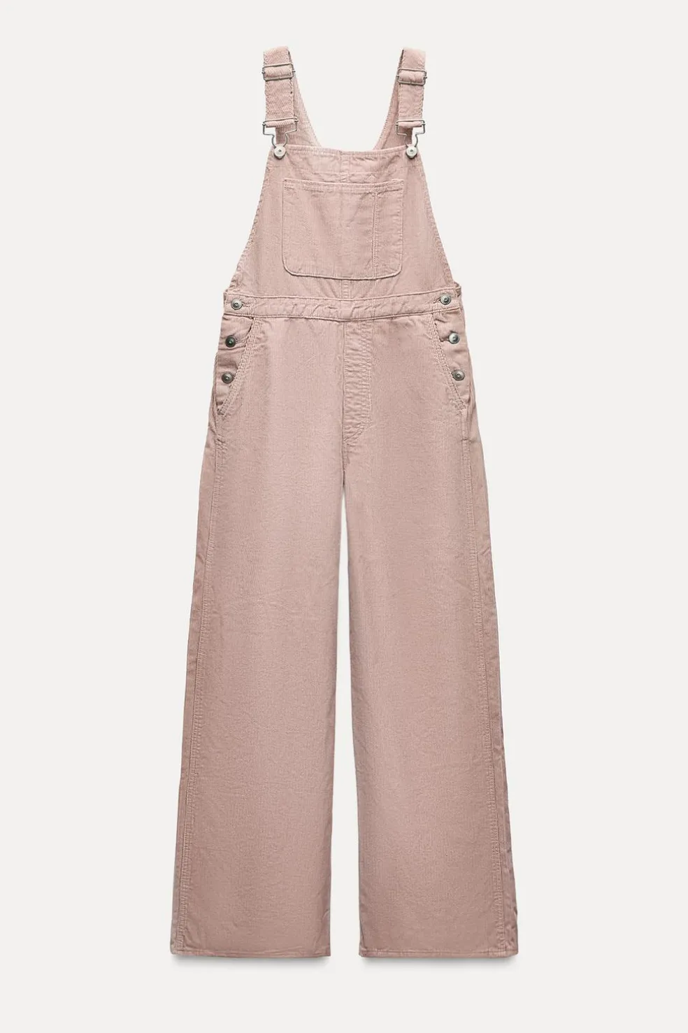 ZARA Vestidos^MACACÃO COMPRIDO DE BOMBAZINA Rosa
