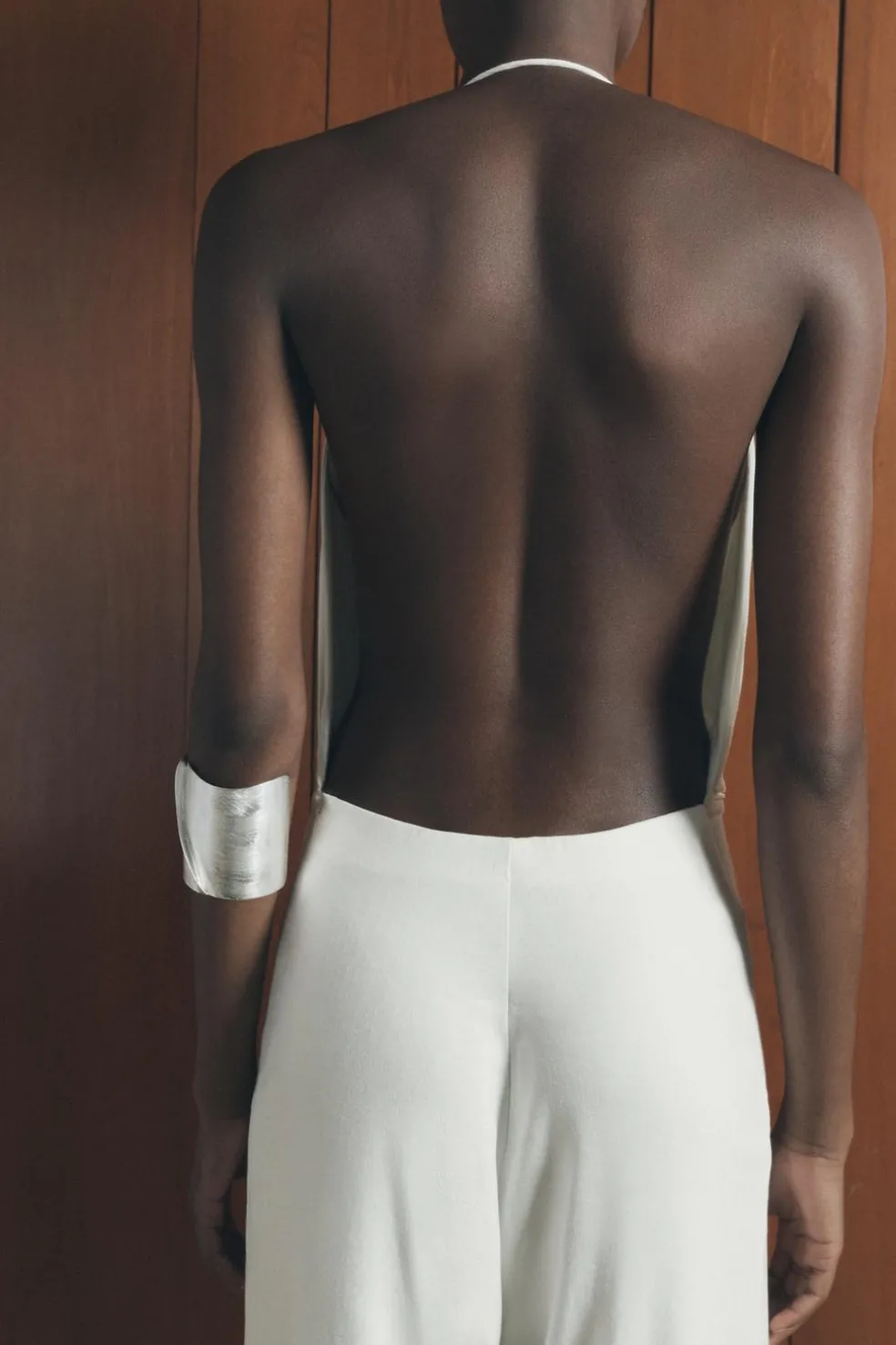 ZARA Vestidos^MACACÃO COMPRIDO DE ESTILO RÚSTICO Branco-marfim