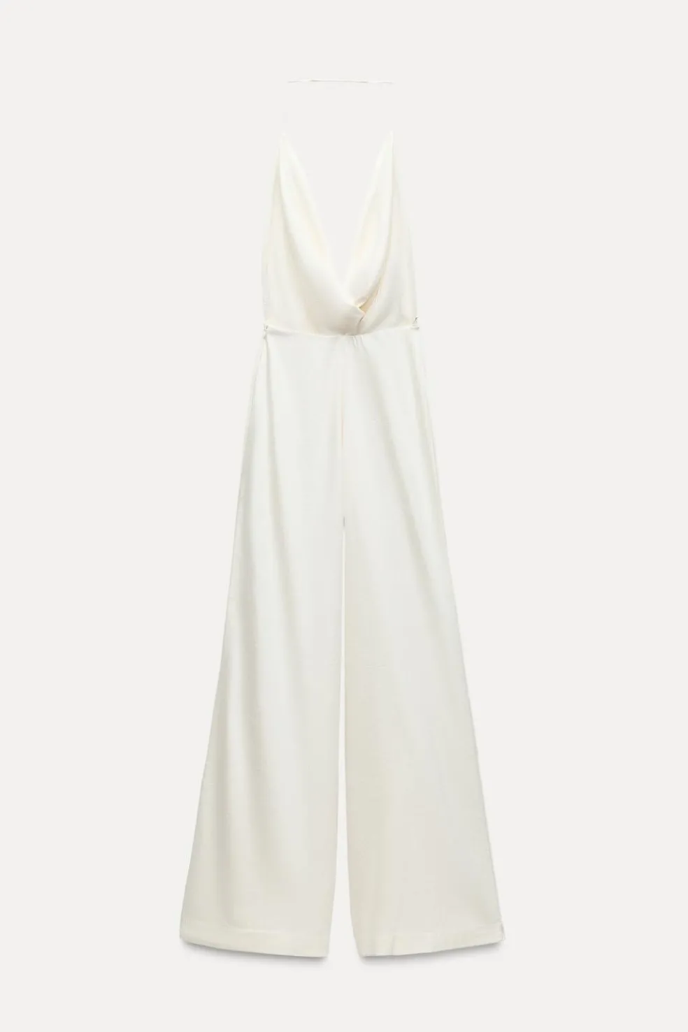 ZARA Vestidos^MACACÃO COMPRIDO DE ESTILO RÚSTICO Branco-marfim