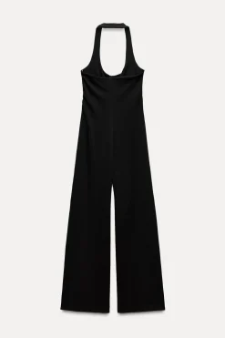 ZARA Vestidos^MACACÃO CREPE HALTER Preto