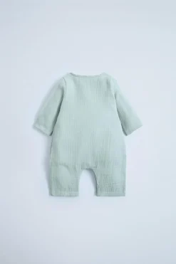 MACACÃO CRUZADO EM CREPE LISO-ZARA Best Sale