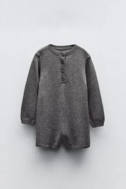 MACACÃO CURTO DE MALHA-ZARA Shop