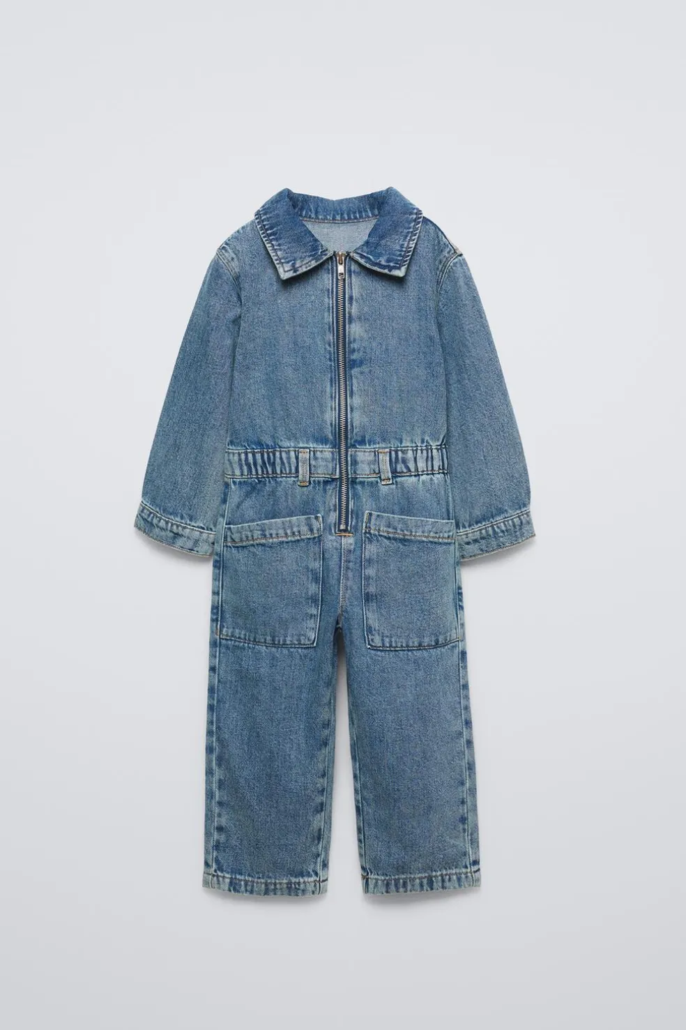 MACACÃO EM GANGA COM CORAÇÃO-ZARA Best Sale