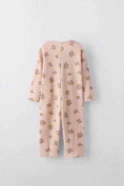 MACACÃO WAFFLE ÀS FLORES-ZARA Cheap
