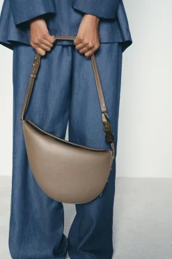 ZARA Malas^MALA A TIRACOLO ASSIMÉTRICA COM PEDRAS Verde