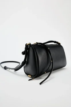 ZARA Malas^MALA A TIRACOLO COM PORMENOR DE MINI TACHAS Preto