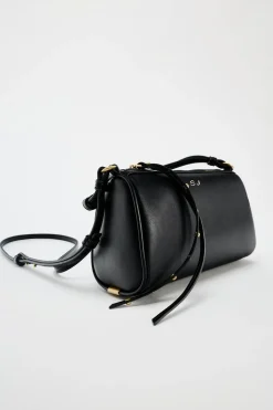 ZARA Malas^MALA A TIRACOLO COM PORMENOR DE MINI TACHAS Preto