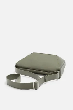 ZARA Pele|Malas / Mochilas^MALA A TIRACOLO EM PELE M - EDIÇÃO LIMITADA Verde-caqui