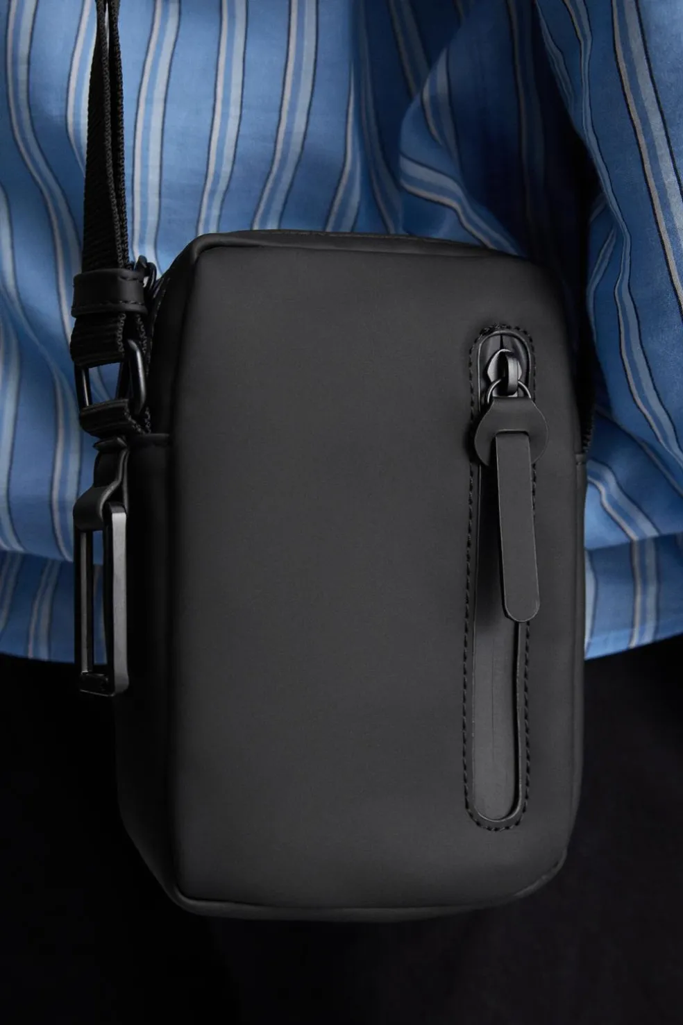 ZARA Vestuário De Inverno|Malas / Mochilas^MALA A TIRACOLO ENGOMADA Preto