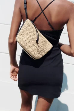 ZARA Malas^MALA A TIRACOLO ENTRANÇADA Preto