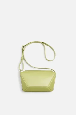 ZARA Pele|Malas / Mochilas^MALA A TIRACOLO PELE S - EDIÇÃO LIMITADA Verde