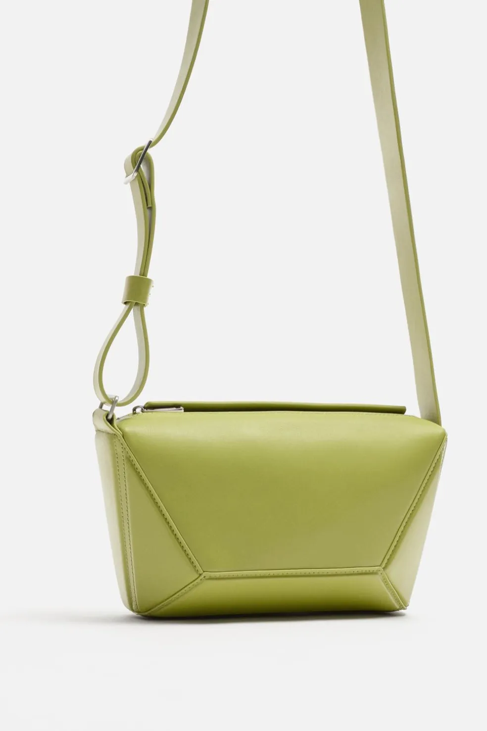 ZARA Pele|Malas / Mochilas^MALA A TIRACOLO PELE S - EDIÇÃO LIMITADA Verde