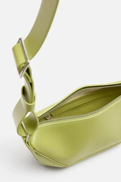 ZARA Pele|Malas / Mochilas^MALA A TIRACOLO PELE S - EDIÇÃO LIMITADA Verde