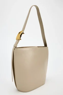 ZARA Malas^MALA BUCKET BAG MINIMALISTA Cru