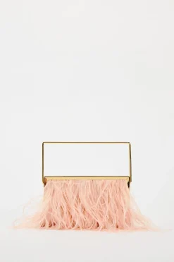ZARA Malas^MALA CAIXA COM PENAS Rosa