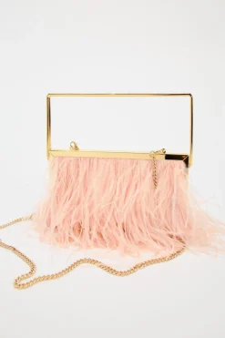 ZARA Malas^MALA CAIXA COM PENAS Rosa