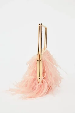 ZARA Malas^MALA CAIXA COM PENAS Rosa