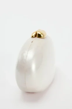 ZARA Malas^MALA CAIXA FECHO DOURADO branco