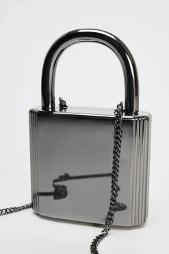 ZARA Malas^MALA CAIXA METÁLICA Prata