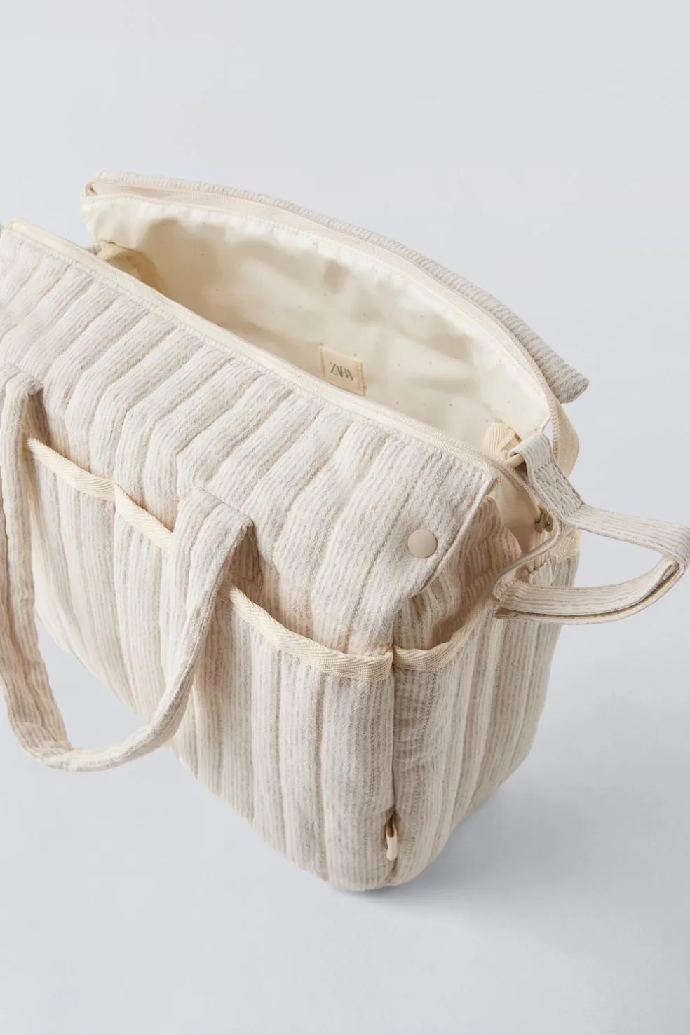 MALA DE MATERNIDADE ÀS RISCAS CONJUNTO-ZARA Sale