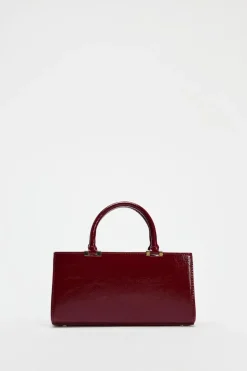 ZARA Malas^MALA DE MÃO COM TEXTURA Vermelho-bordeaux