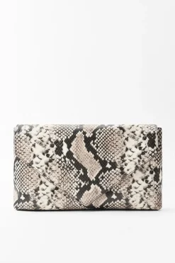ZARA Malas|Acessórios / Bijuteria^MALA DE MÃO EM PELE COM ESTAMPADO ANIMAL Serpente