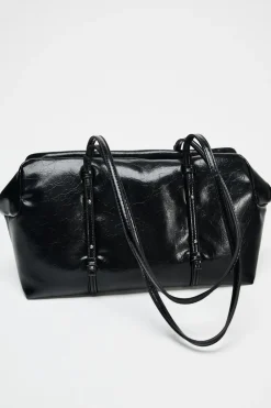 ZARA Malas^MALA DE OMBRO ALARGADA Preto