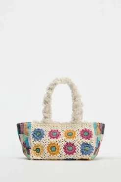 ZARA Malas^MALA DE OMBRO BORDADA Multicolor