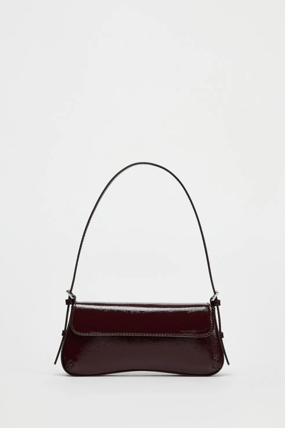 ZARA Malas^MALA DE OMBRO COM ABA Vermelho-bordeaux