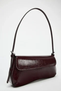 ZARA Malas^MALA DE OMBRO COM ABA Vermelho-bordeaux