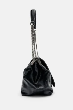ZARA Malas^MALA DE OMBRO COM ABA ROCK Preto