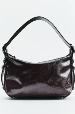 ZARA Malas^MALA DE OMBRO COM ARGOLAS Castanho