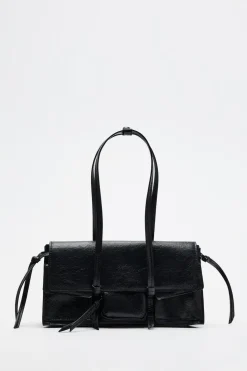 ZARA Malas^MALA DE OMBRO COM BOLSOS Preto