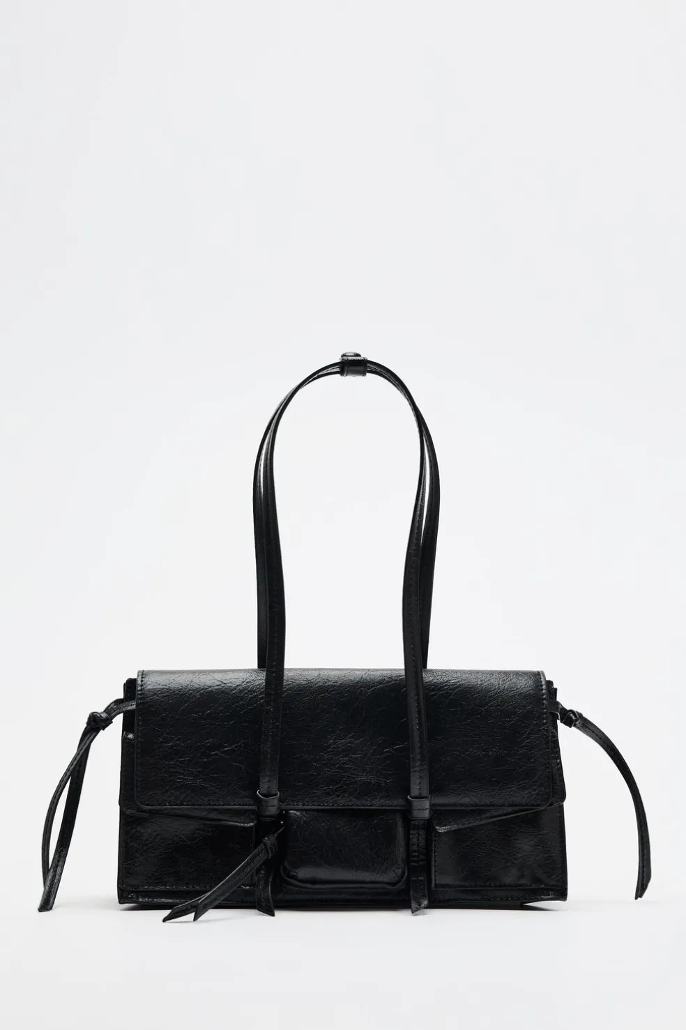 ZARA Malas^MALA DE OMBRO COM BOLSOS Preto